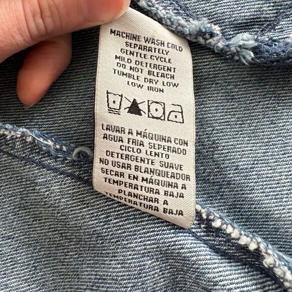 Vintage Wrangler Oversized Denim Jean Jacket Coat Relaxed Fit Lightweight Casual - Picture 7 of 9